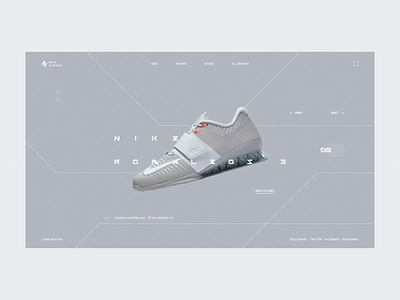 Sneaker Store animation clean design interface nike store transitions ui web