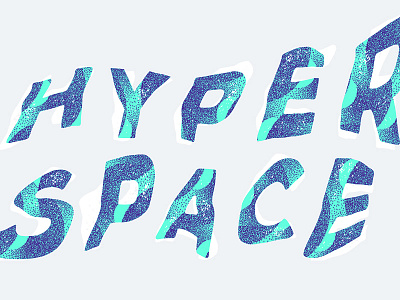 Hyperspace distort experimentation hyperspace lettering warp