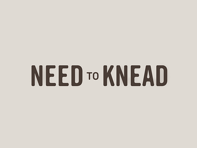 Need to Knead Lettermark bakery box branding bread delivery lettermark project service