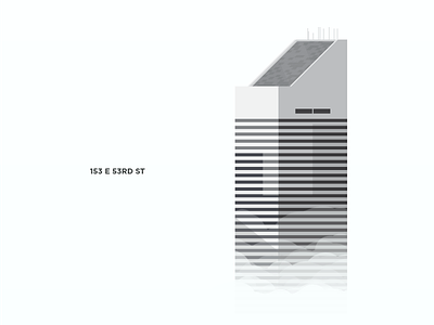 Citigroup Center building illustration line manhattan new project series skyscraper york