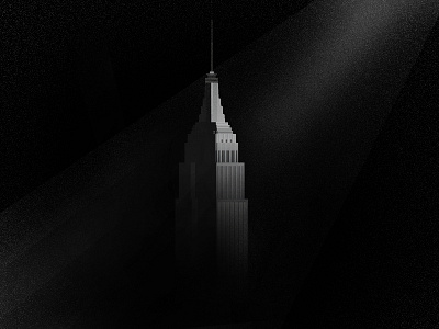 Midnight Empire building empire illustration new shadow spotlight state style
