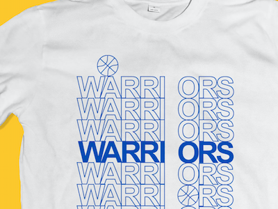 Dubs in 2017 Shirt brutal illustration nba shirt type vector warriors