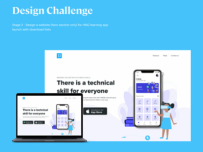 Design Challenge design education herosection landingpage ui ux