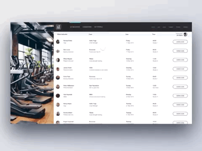 Gym app prototype