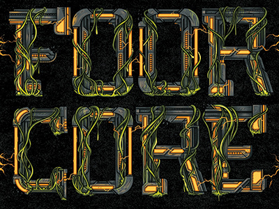 Foorcore Banner artwork banner digital illustration photoshop typography