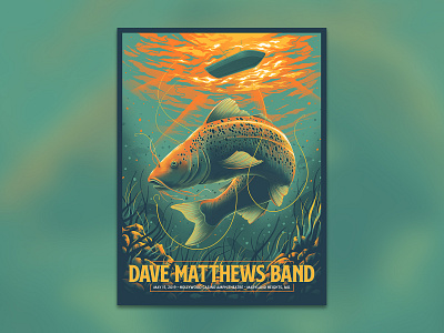 Dave Matthews Band art artwork digital drawing event illustration photoshop poster print screenprint