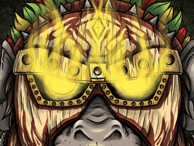 Monkey Witch Doctor artwork digital illustration monkey photoshop