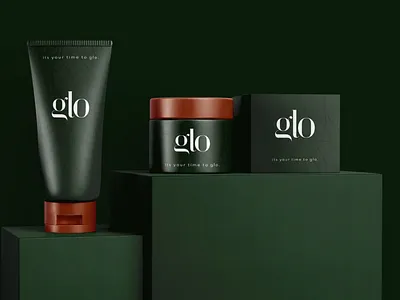 glo cosmetics - Brand Identity | Packaging branding design graphic design illustration logo packaging typography vector