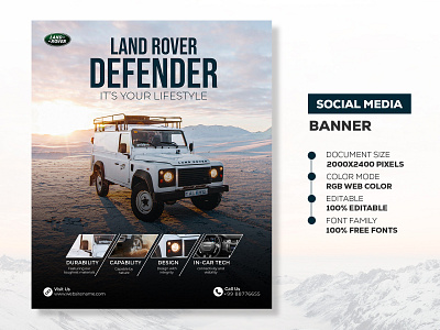 Land Rover - Social Media Banner Template design facebook banner facebook social media post land rover land rover social media banner social media banner social media banner design social media banner design ideas social media banner design size social media banner pack free social media banner template social media posts and banners