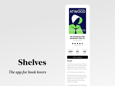 Shelv3s. The app for book lovers apple goodreads swift
