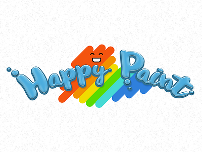 Happy Paint logo app coloring colouring ios ipad kids painting