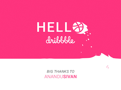 Hello Dribbble! first shot hello dribbble invite thanks