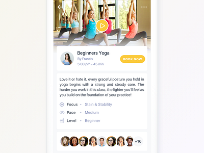 Live Yoga Class App