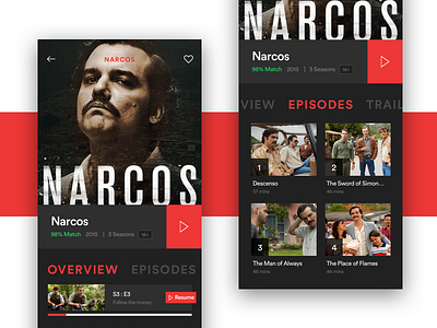 Netflix App Redesign Dark Concept