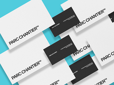 Parc Chantier Branding art direction brand identity branding design logo minimal typography visual