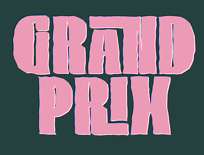Grand Prix branding design font grottangeles lettering logo pepo type typography vector