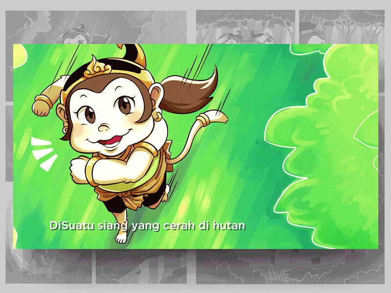 Hanomantap interactive comic comic hanoman illustration indonesia indonesian comic monkey
