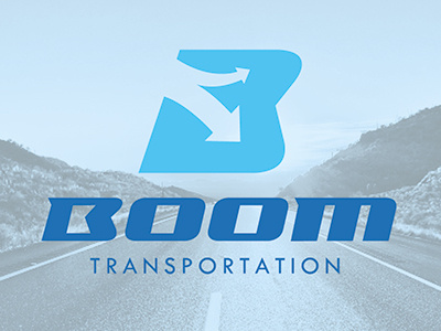 Boom Transporation Logo arizona branding identity logo phoenix transportation