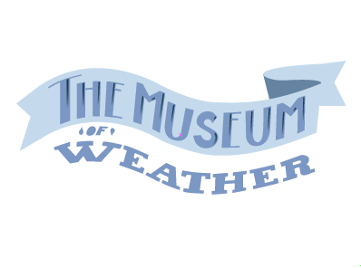 Museum of Weather weather type text vector banner sideshow circus