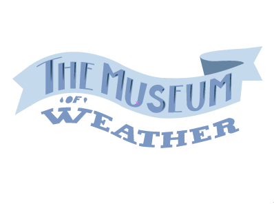 Museum of Weather banner sideshow circus text type vector weather