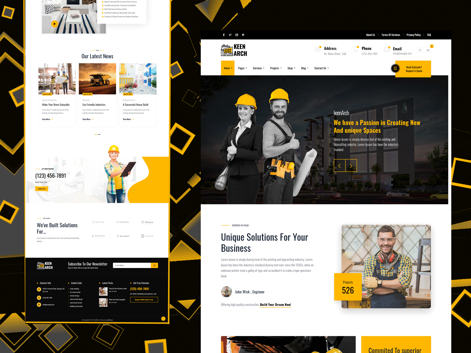 Keenarch - Building & Construction WordPress Theme