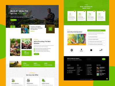 Agreek - Agriculture & Organic Food WordPress Theme agriculture farming food health organic organicform website designer