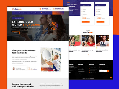 Satenet – Broadband & Internet WordPress Theme broadband business creative design illustration internet provider services logo responsive satellite tv telecommunication ui web design website wordpress wordpress theme