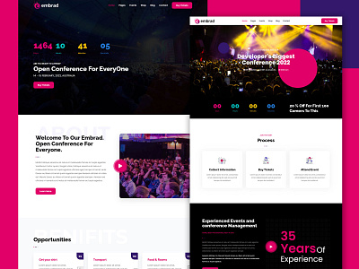 Embrad – Event & Conference WordPress Theme business conference conference wordpress theme creative design event expo illustration logo meeting meetup multipurpose responsive rtl seo ui web design website wordpress wordpress theme