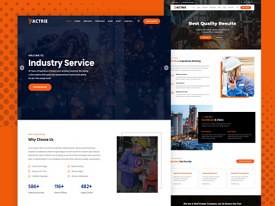 2022 Best Mobile Friendly Industrial & Factory WordPress Theme best wordpress theme business creative design factory factory wordpress theme illustration industrial wordpress theme industry logo manufacturing mobile friendly mobile friendly wordpress theme ui web design website website builder website designer wordpress wordpress theme