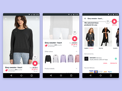 Android product page by Sylvain Maretto on Dribbble