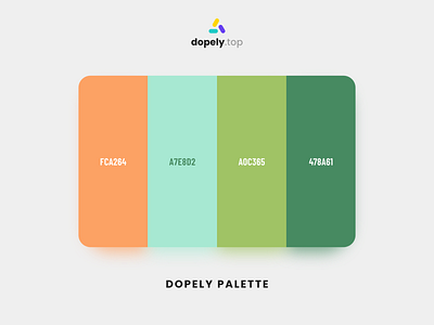 Dopely Color Palette branding color color palette colorful colorpalette colour design logo ui ux vector