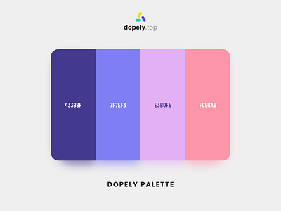 Dopely Color Palette branding color color palette colorful design illustraion illustration logo ui ux