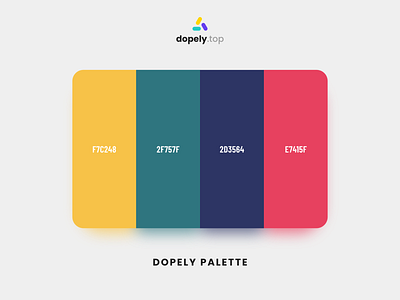 Dopely Color Palette branding color color palette colorpalette design icon illustraion logo ui ux