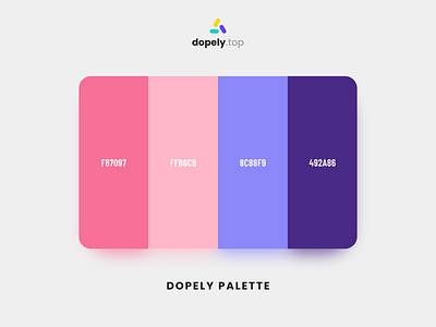 Dopely Color Palette branding color color palette colorful design illustraion illustration logo ui ux