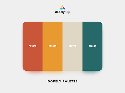 Dopely Color Palette branding color color palette colorful design illustraion illustration logo ui ux