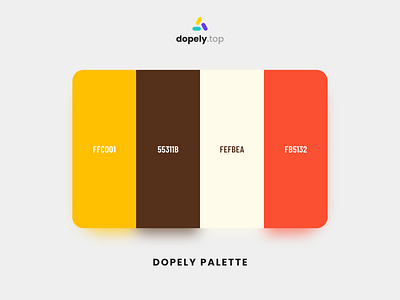 Dopely Color Palette branding color color palette colorful design illustraion illustration logo ui ux