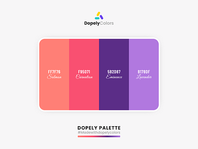 Color Palette for Designers & Color Lovers | Dopely Colors branding color color palette color scheme colorful colors design gradient illustraion illustration logo ui ux vector