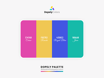 Color Palette for Designers & Color Lovers | Dopely Colors branding color color palette color scheme colorful colors design gradient illustraion illustration logo ui ux vector