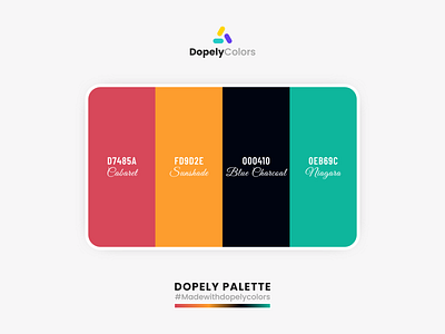 Color Palette for Designers & Color Lovers | Dopely Colors branding color color palette color scheme colorful colors design gradient illustraion illustration logo ui ux