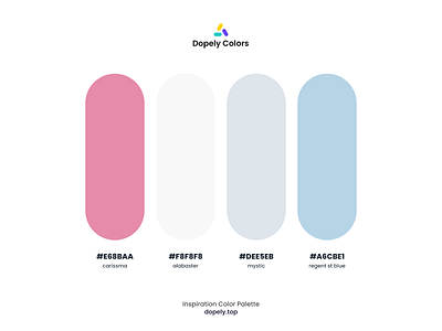 Inspiration Color Palette by Dopely Colors!🍭 branding color color palette color scheme colorful colors colour design graphic design illustration logo ui ux