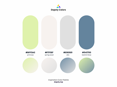 Inspiration Color Palette by Dopely Colors!🍭 blue branding color color palette color scheme colorful colors colour design graphic design gray green illustraion illustration logo painting ui ux vector white