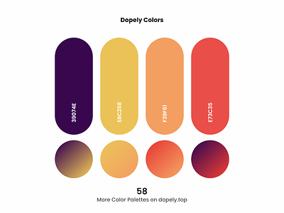 Daily dose of colors!🍭 color color palette color scheme colorful colors gradient orange purple red yellow