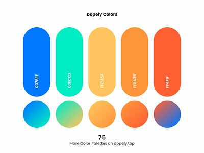 Daily dose of colors. (75)🍭 blue branding color color palette color scheme colorful colorpalette colors design gradient gradients illustration logo orange ui ux vector