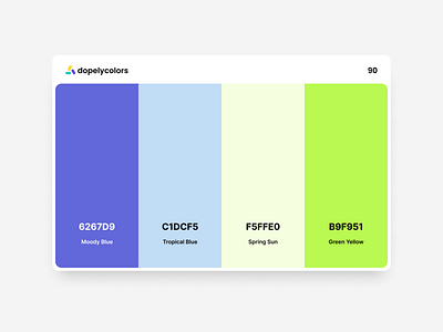 Dopely Colors #90 branding color color palette color palettes color scheme colorful colors design flat illustration logo ui ux vector