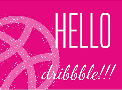 Hello dribbble!!! design dribbble vector