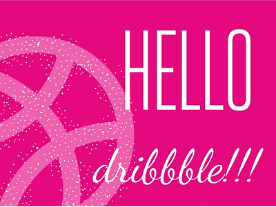 Hello dribbble!!!