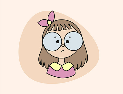 Little girl) design dribbble girl illustration littlegirl vector
