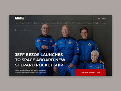 BBC News Website Redesign design ui ux