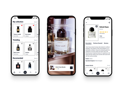Perfumistic – Mobile App Concept app mobile mobile app navigation perfume