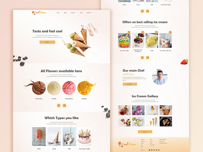 Landing Page - Ice cream